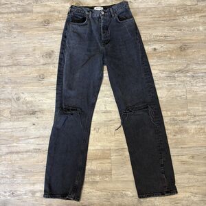 AGolde 90’s Mid Rise Loose Fit Jeans Sz 27 Button Fly